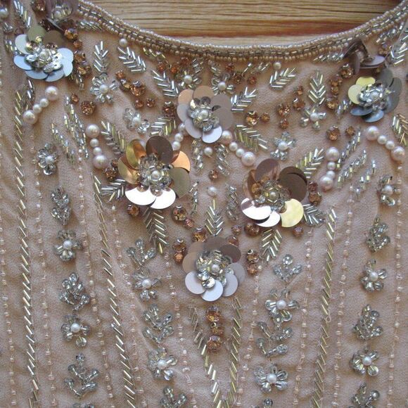 MAC DUGGAL 94155 Pink Sleeveless Scoop Neck Embellished Midi Dress - Picture 8 of 12